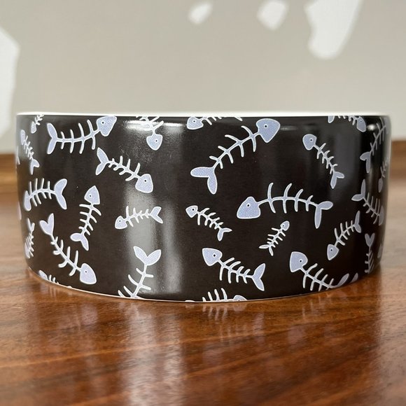 Lang "C is for Cat" Second Thoughts Cat Food Bowl 2005 Unused Ceramic Humor - Picture 8 of 14